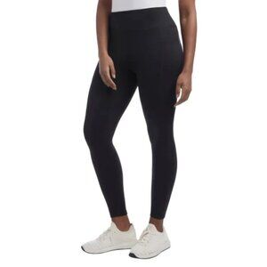 Danskin Women's XL Black High-Waisted Leggings Nylon/Spandex Blend N0338
